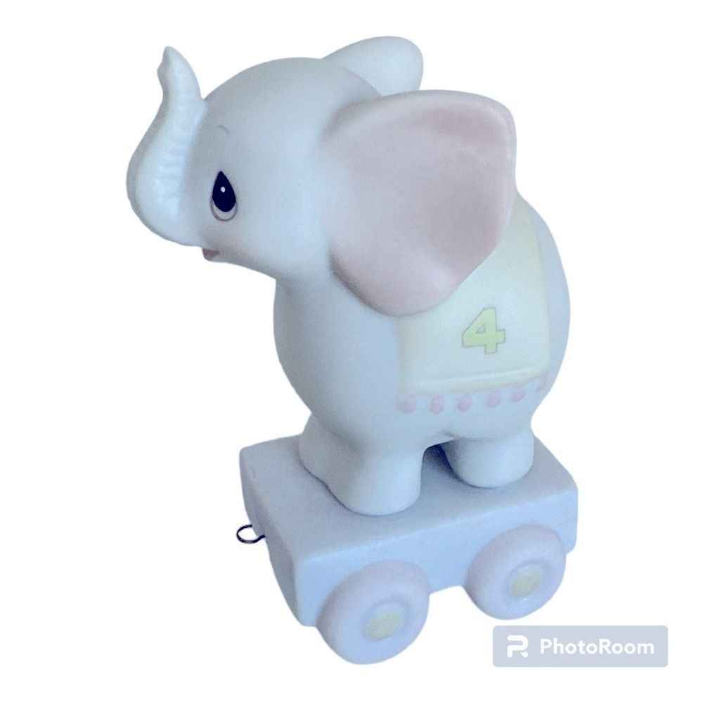 Precious Moments May Your Birthday Be Gigantic Birthday Train Elephant - Age 4